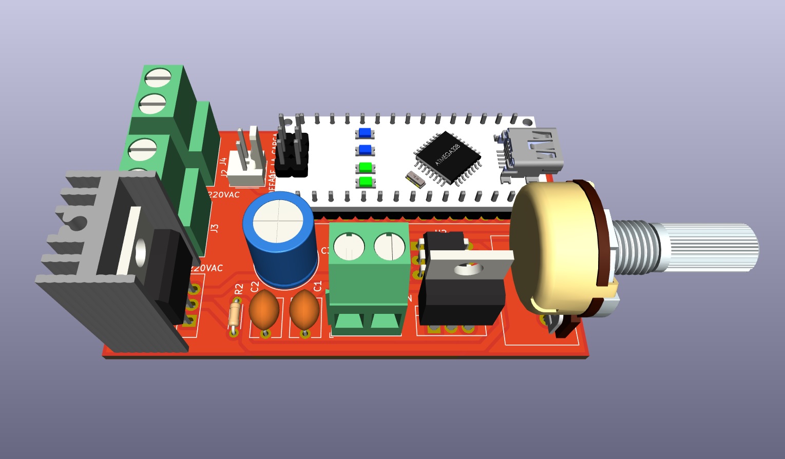 Dimmer controlador de luz de potencia version 2
